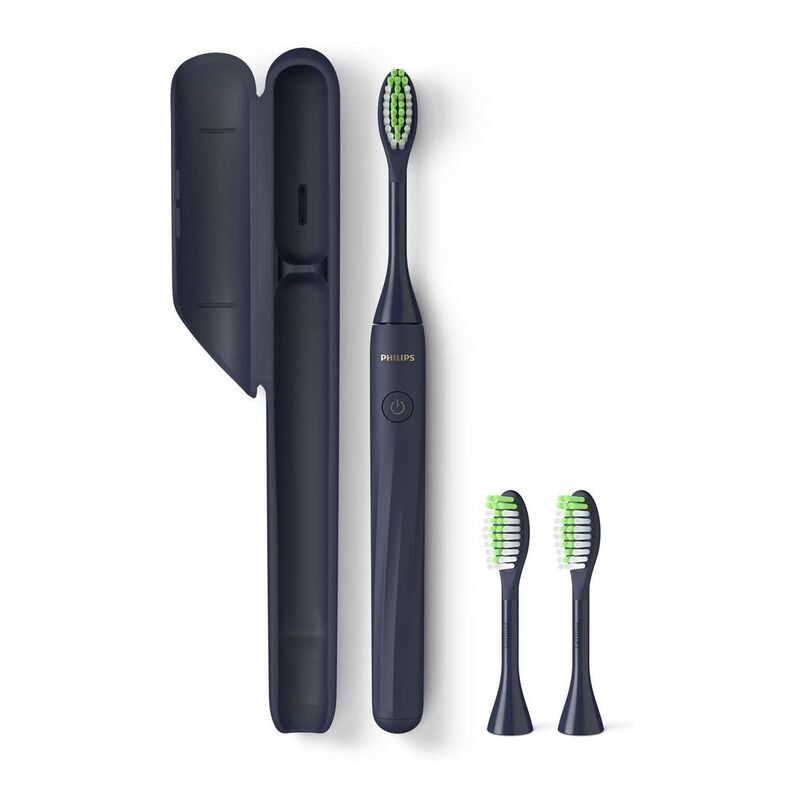 Philips One by Sonicare Battery Toothbrush - Midnight Blue + 2 Brush Head