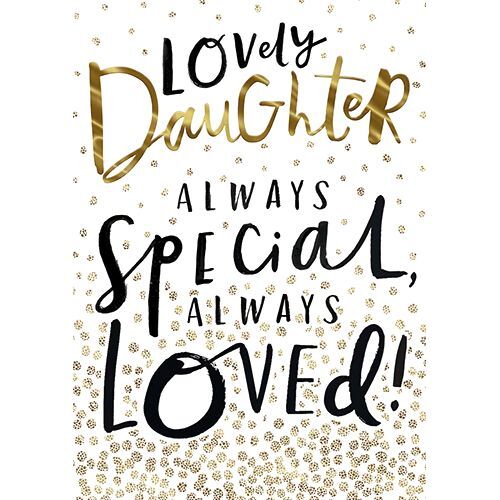 Bijou Lovely Daughter Always Special Greeting Card (17 x 16cm)