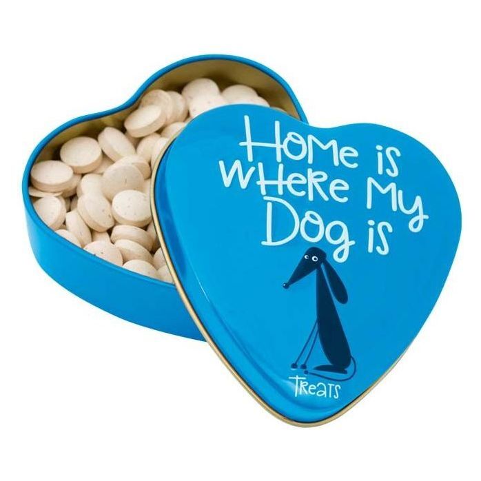 Sanal Dog Heart Tin Home Is Where My Dog Is - Dog Treats 60g