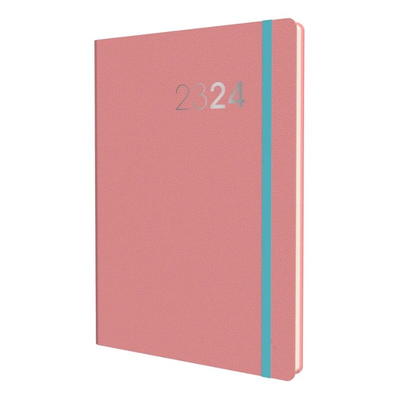 Collins Mid-Year 2023-2024 Legacy A6 Week-To-View Paper Pink