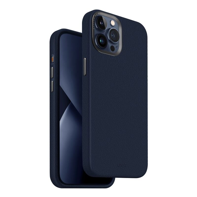 UNIQ Hybrid iPhone 15 Pro Max Case - MagClick Charging Lyden - Navy Blue