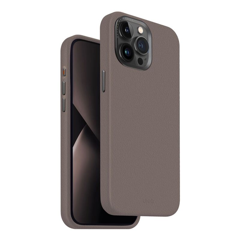 UNIQ Hybrid iPhone 15 Pro Max Case - MagClick Charging Lyden - Flint Grey