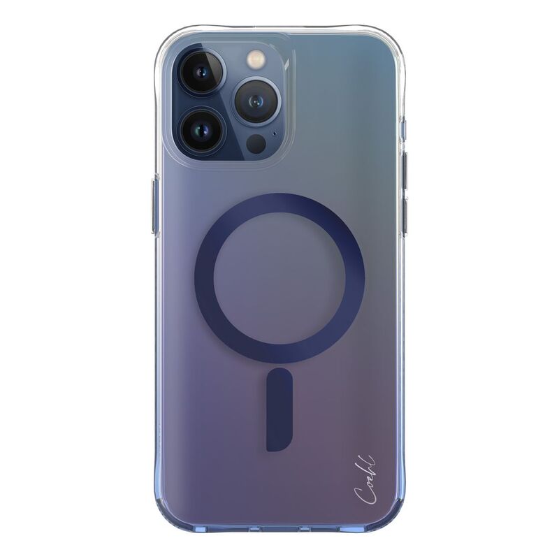 UNIQ Coehl iPhone 15 Pro Case - Magnetic Charging Dazze - Azure Blue