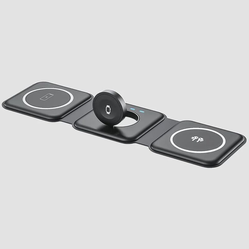 Gripp Powerup 3In1 Flat Wireless Charger - Black