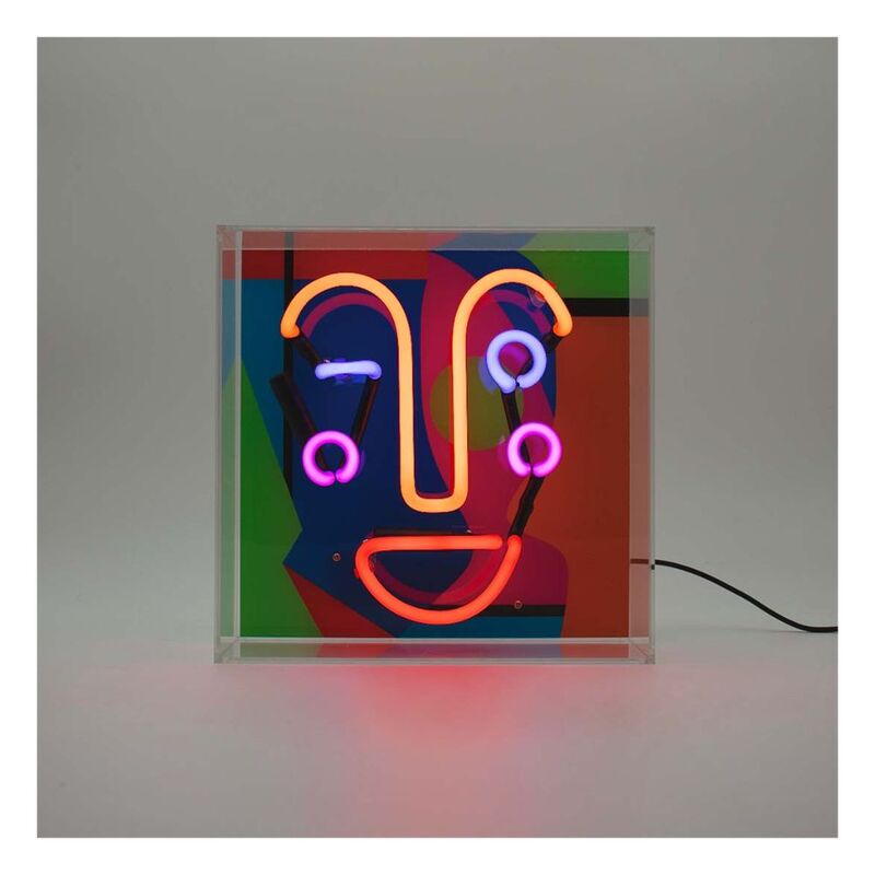 Locomocean Acrylic Box Neon - Memphis Face Lighting Piece