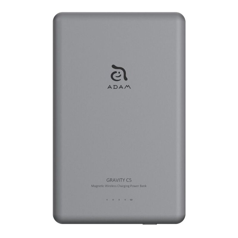 Adam Elements Gravity C5 5000mAh Magnetic Wireless Charging Power Bank - Gray