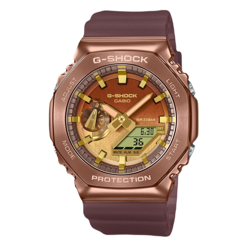 Casio G-Shock GM-2100CL-5ADR Analog Digital Men's Watch Rose Gold
