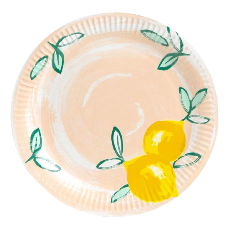 Talking Tables Citrus Choice Eco 9-Inch Plate (Pack of 12)