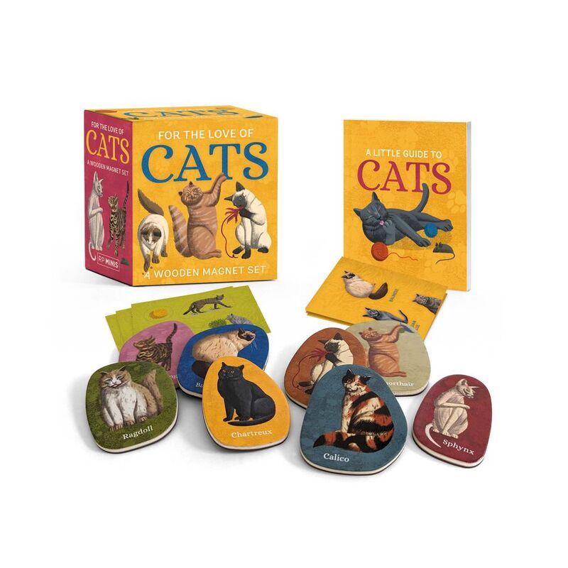 For the Love of Cats: A Wooden Magnet Set | Eliza Berkowitz