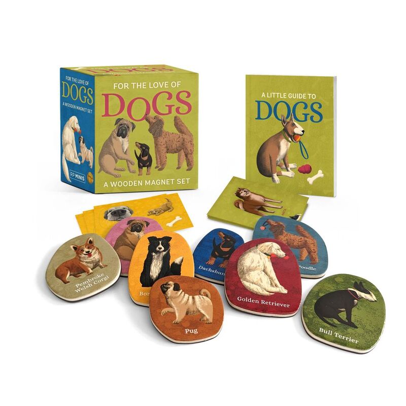 For the Love of Dogs: A Wooden Magnet Set  Meg Freitag