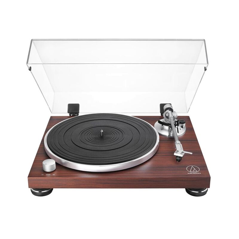Audio Technica AT-LPW50BT-RW Bluetooth Manual Belt-Drive Turntable with Built-in Switchable Phono Pre-Amplifier & AT-VM95 Dual Moving Magnet Phono ...