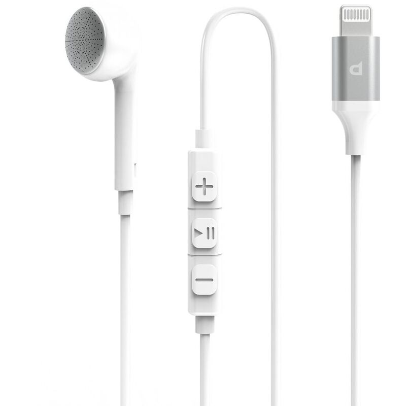 Powerology Mono Earphone Lightning Connector - White