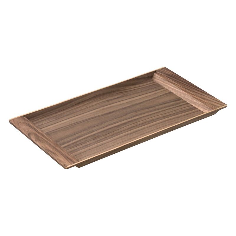 Kinto Sepia Non-Slip Tray (42 x 21cm) - Walnut