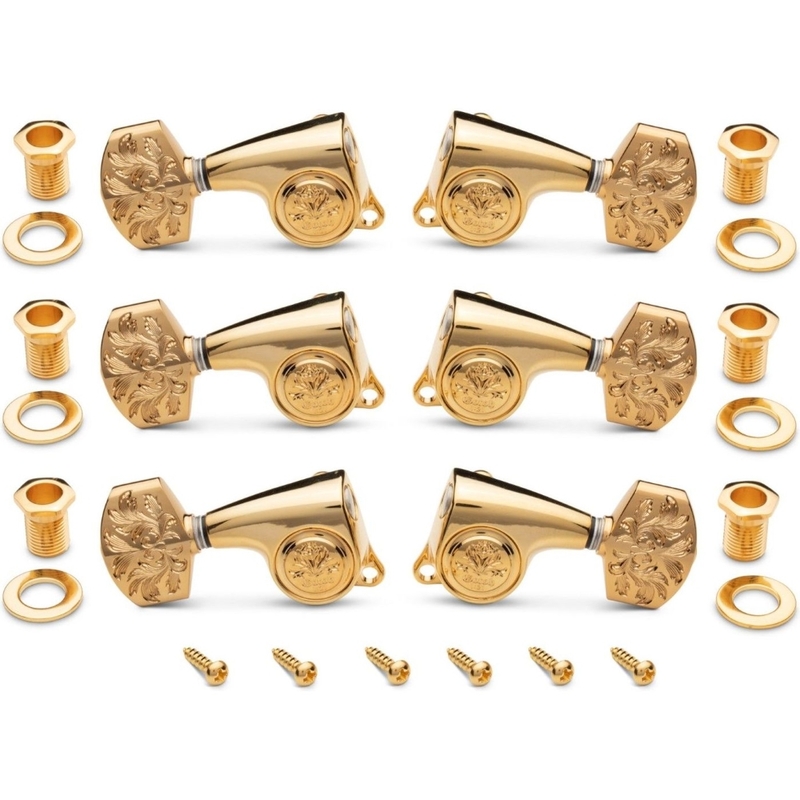 Taylor Gotoh Luxury Tuners Set 21:1 - 6-String - Polished Gold