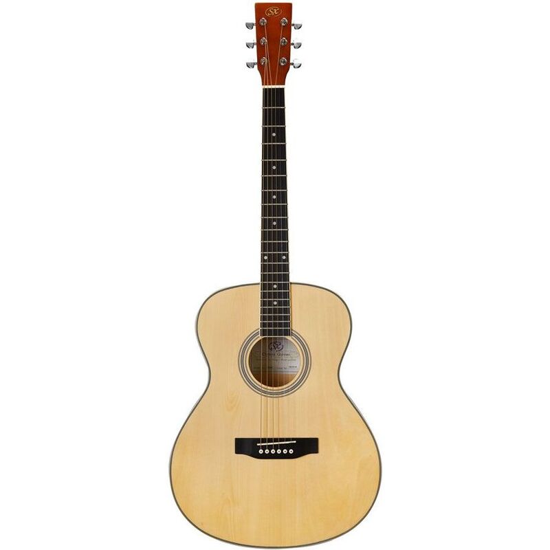 SX Guitar SO104G Auditorium Acoustic - Gloss Natural - Includes Free Softcase