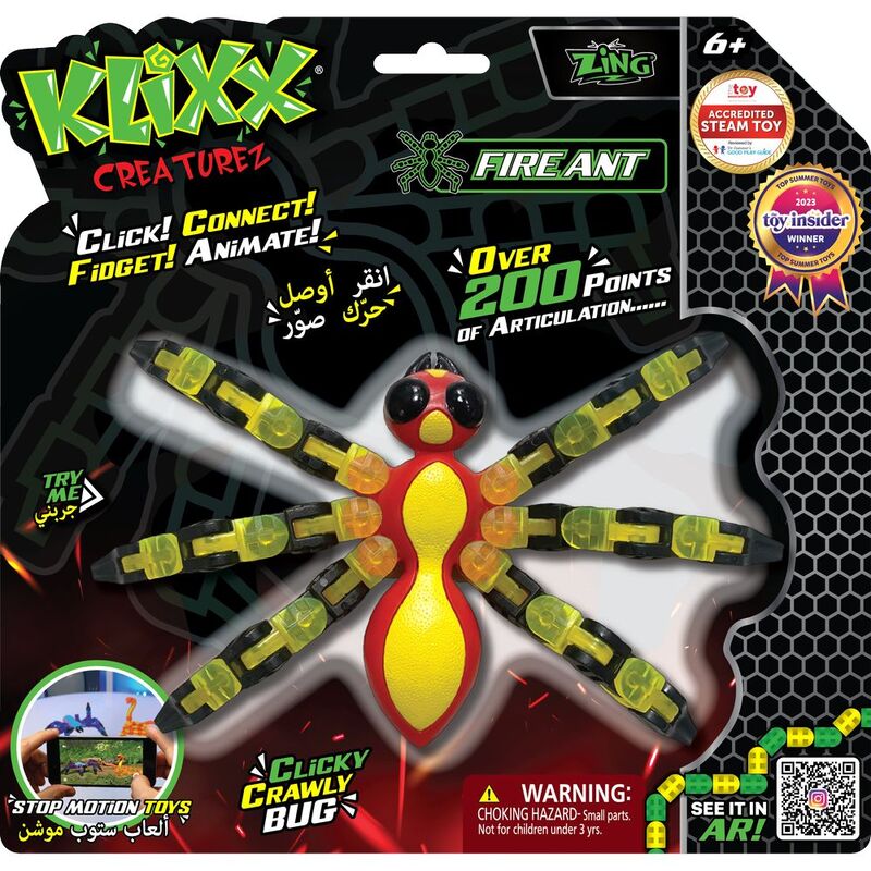 Klixx Creaturez Fire Ant Kids Toy