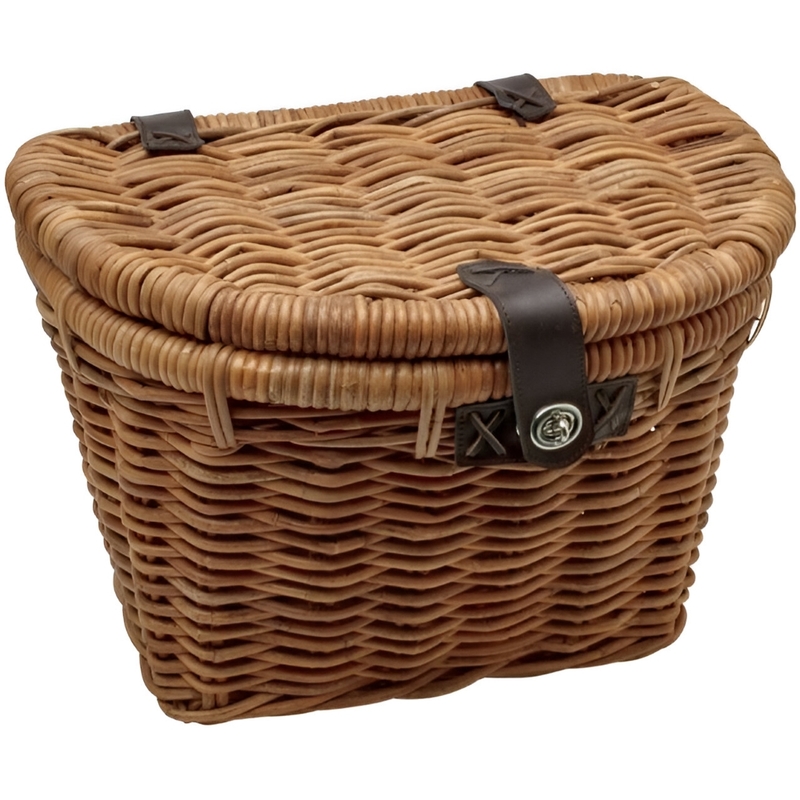 Electra Rattan Basket With Lid Natural