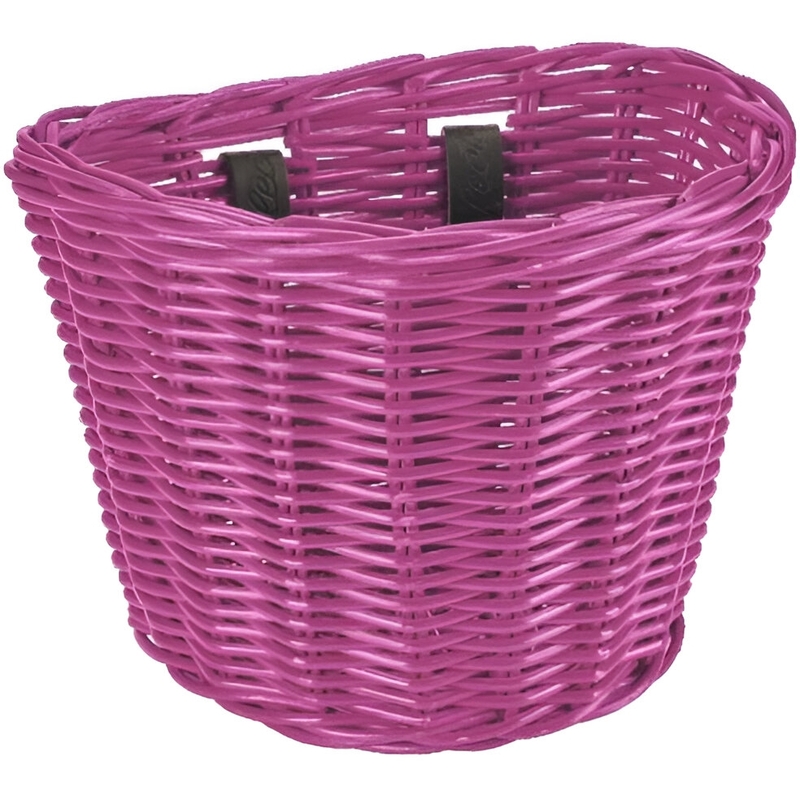 Electra Small Rattan Basket Hotpink