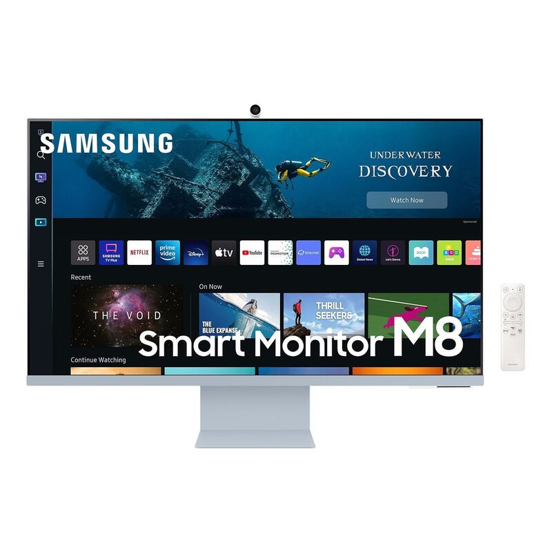 Samsung 32" UHD Monitor With Smart TV Experience And Iconic Slim Design - Daylight Blue