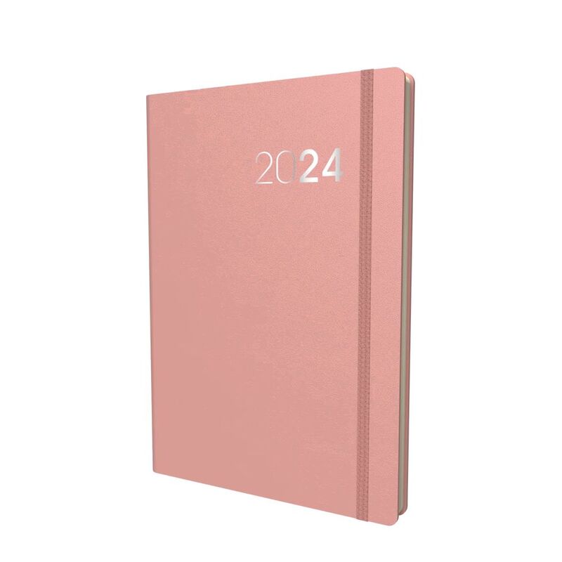 Collins Debden Legacy Calendar Year 2024 A5 Week-To-View Diary - Pink