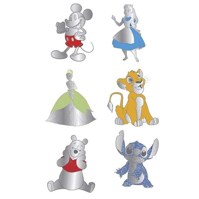 Loungefly! Blind Box Pin Disney - 100th Anniversary Platinum Characters Pins (Assortment - Includes 1)