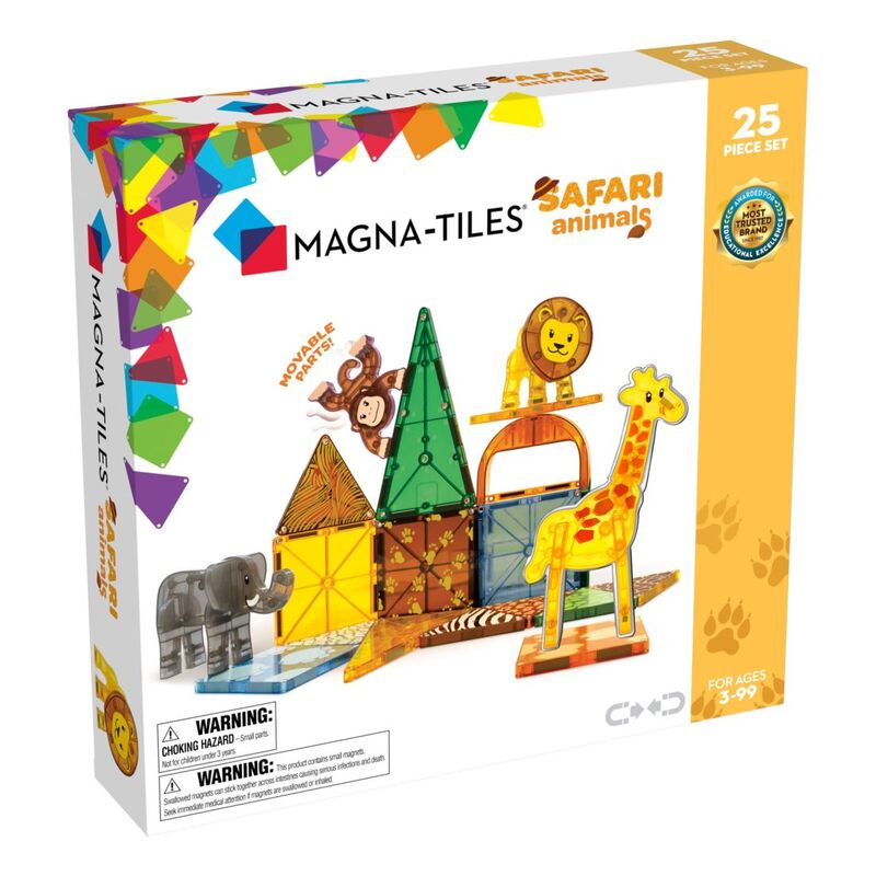 Magna-Tiles Safari Animals 25-Piece Set