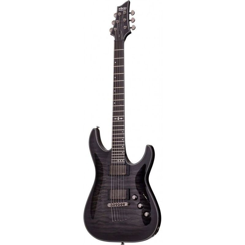 Schecter 1922 Hellraiser Hybrid C-1 Electric Guitar - Trans Black Burst