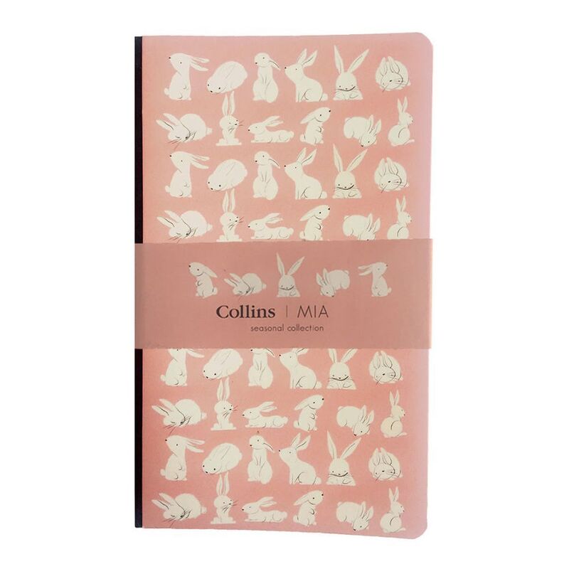 Collins A5 Mia Slim Ruled Notebook - Pink