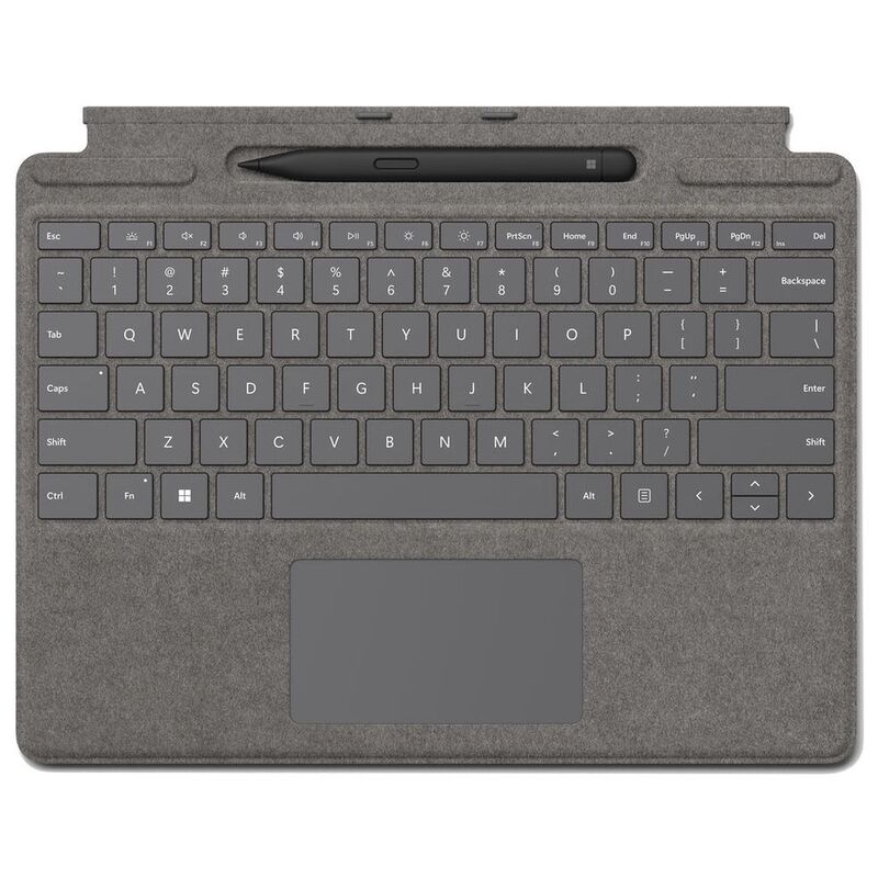Microsoft Surface Pro Signature Keyboard Cover With Slim Pen 2 English/Arabic Keyboard - Platinum