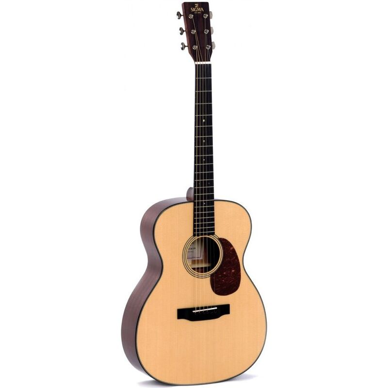 Sigma Guitars 000M-18 Acoustic Guitar - Polished Gloss with Aging Toner - Include Softcase