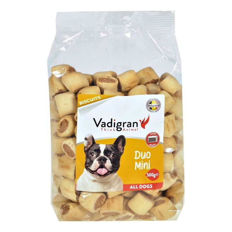 Vadigran Snack Dog Biscuits Duo Mini 500g
