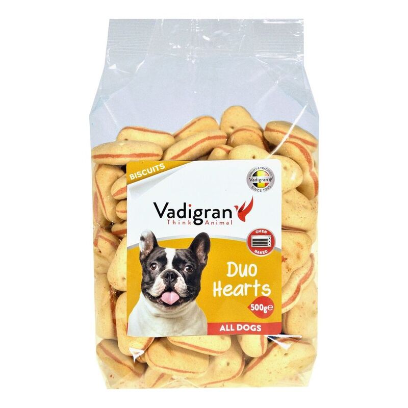 Vadigran Snack Dog Biscuits Duo Hearts 500g