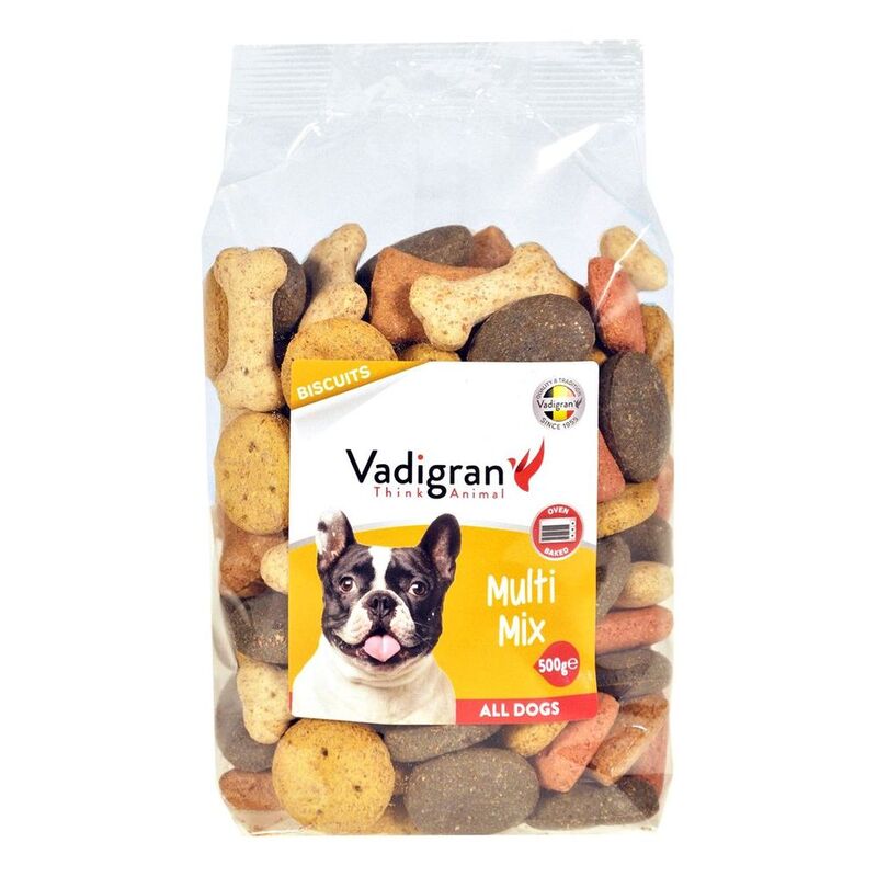 Vadigran Snack Dog Biscuits Multi Mix 500g