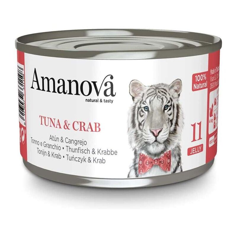 Amanova Canned Cat Tuna & Crab Jelly - 70g