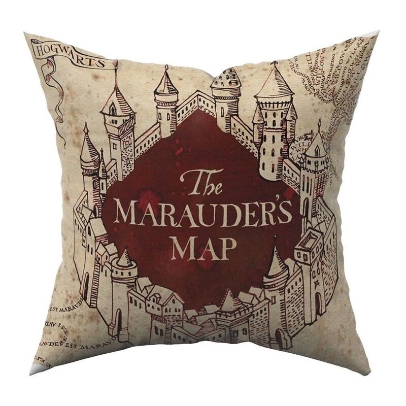 Sihir Dukkani Harry Potter Pillow - Maurader's Map (40 x 40 cm)