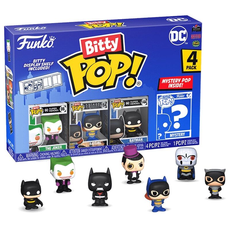 Funko Bitty Pop! Heroes DC Comics The Joker 1-Inch Vinyl Figure (Pack of 4) - FU71312