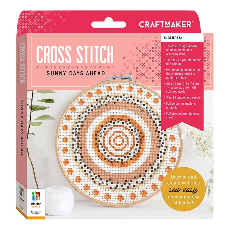 Craft Maker Cross-Stitch Kit - Sunny Days Ahead | Hinkler Books