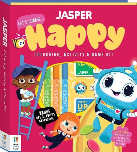 Jasper Let's Choose Happy - Colouring Activity & Game Kit | Hinkler Books