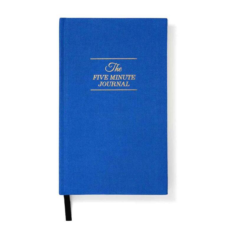 Intelligent Change Five Minute Journal - Royal Blue/Gold