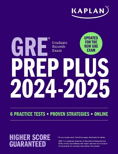 Gre Prep Plus 2024-2025 - Updated For The New Gre | Kaplan Test Prep