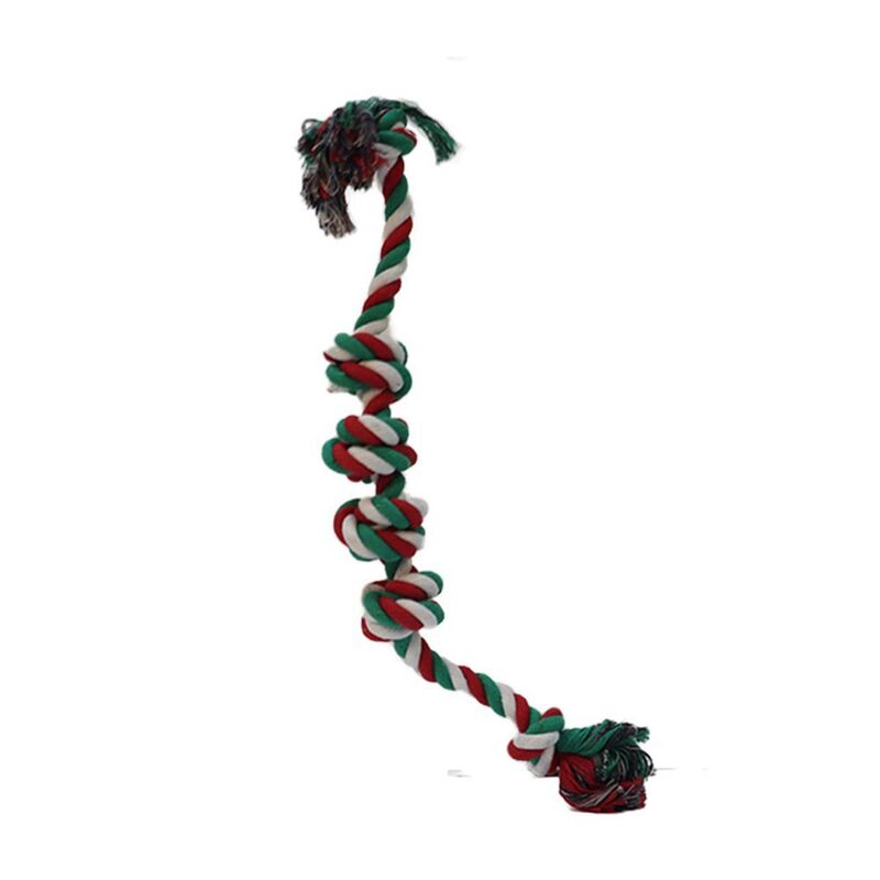 Nutrapet Plush Pet Dancing Rope - Red Green