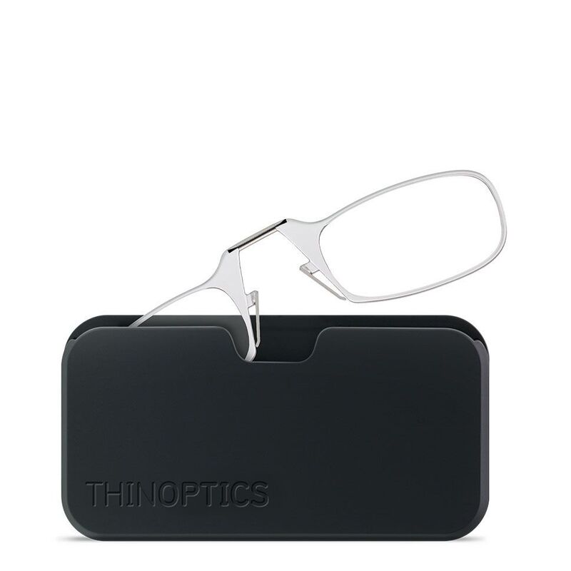 Thinoptics Readers Glasses With Black Universal Pod - Clear (+2.0)