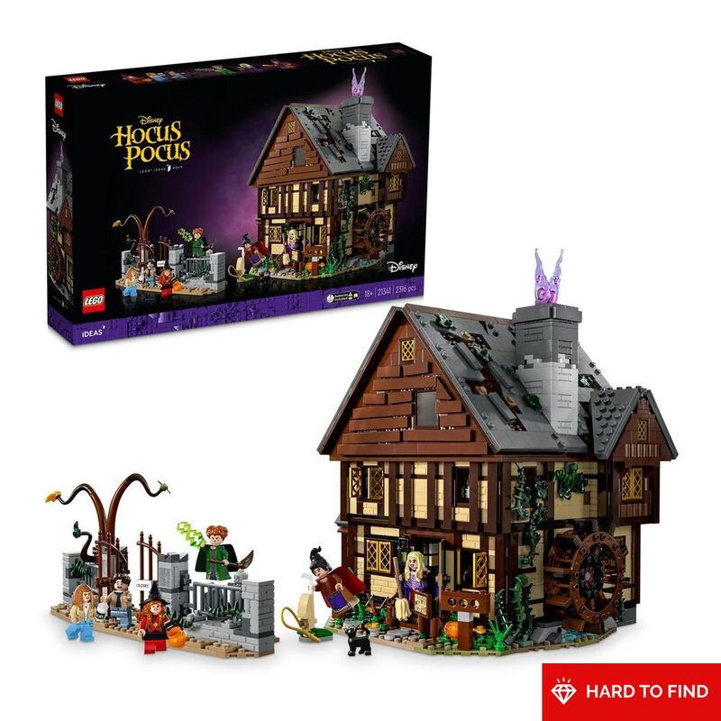 LEGO Ideas Disney Hocus Pocus: The Sanderson Sisters' Cottage 21341 (2316 Pieces)