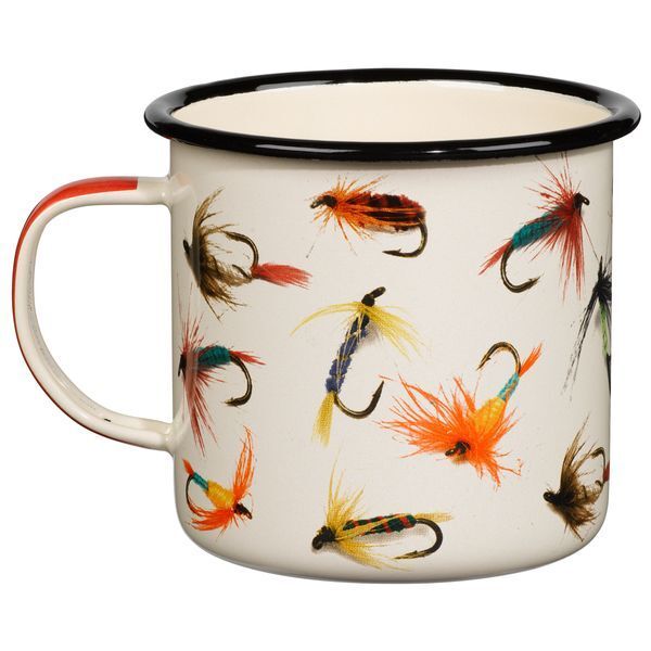 Gentlemen's Hardware Enamel Mug - Fly Fishing 17 fl.oz / 500 ml