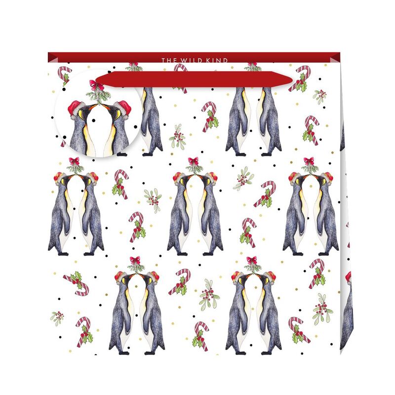 The Wild Kind London Penguin Kiss Large Bag (32.5 x 32.5 x 12cm)