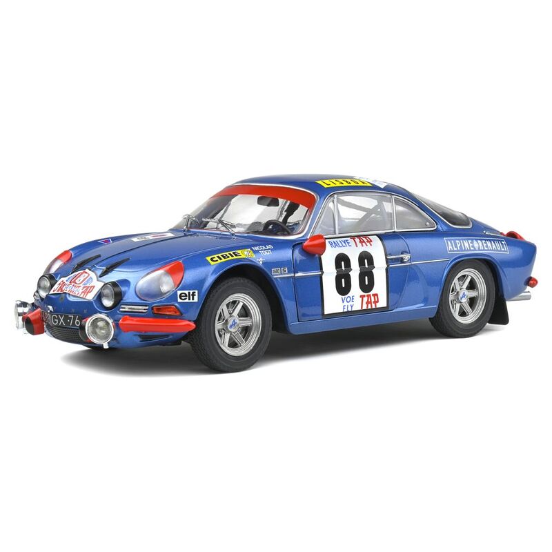 Solido Renault Alpine A110 1600S #88 Winner Portugal Rally 1969 Jp Nicolas / J Todt 1.18 Diecast Scale Model Car