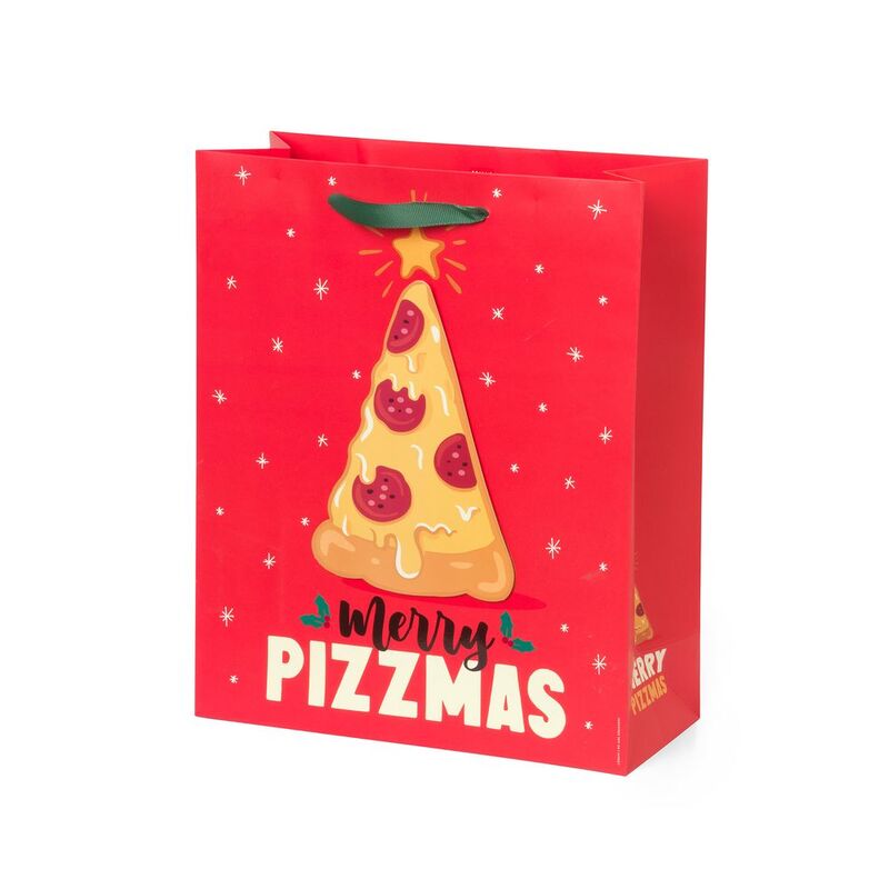 Legami Christmas Gift Bag - Large - Pizza