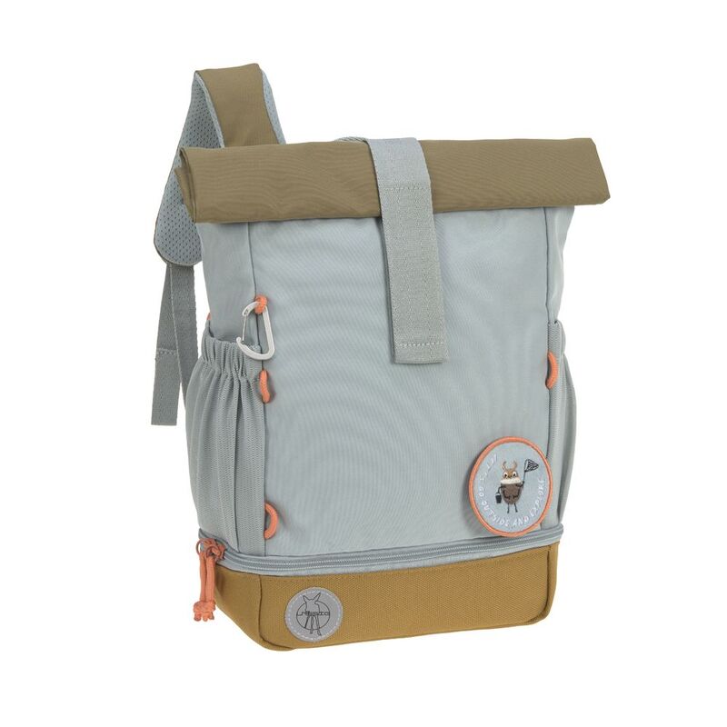 Lassig Mini Rolltop Kids Backpack Nature - Light Blue