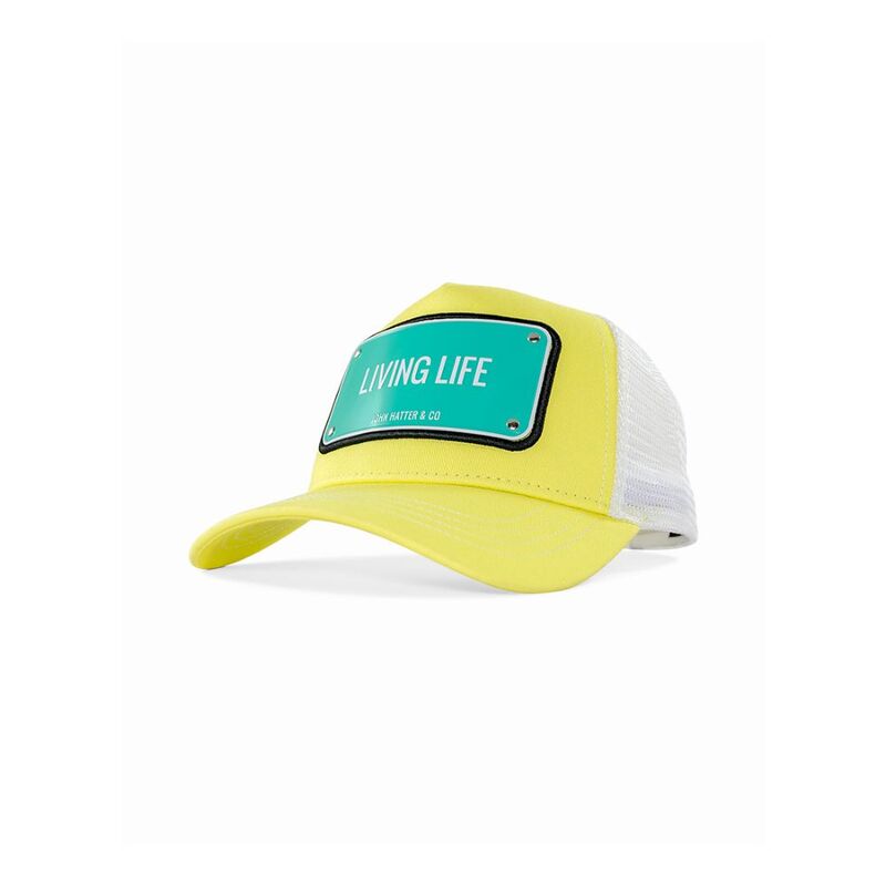 John Hatter Living Life Unisex Cap Yellow/White