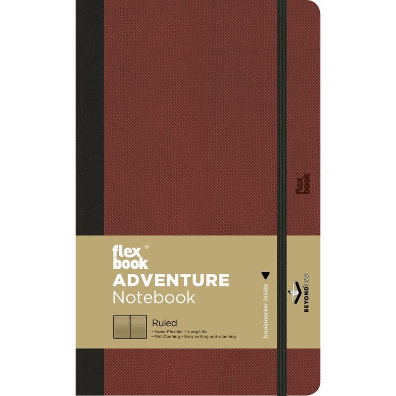 Flexbook Adventure Ruled A5 Notebook Red - Medium - Red (13 x 21 cm)